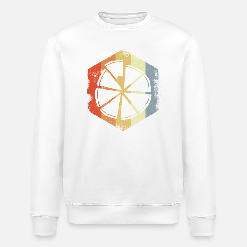 Klassische Pizza - Stanley/Stella Unisex Bio-Sweatshirt ROLLER - Weiß