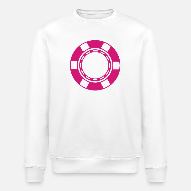 Pièce de casino - Sweat bio ROLLER Stanley/Stella Unisexe - blanc