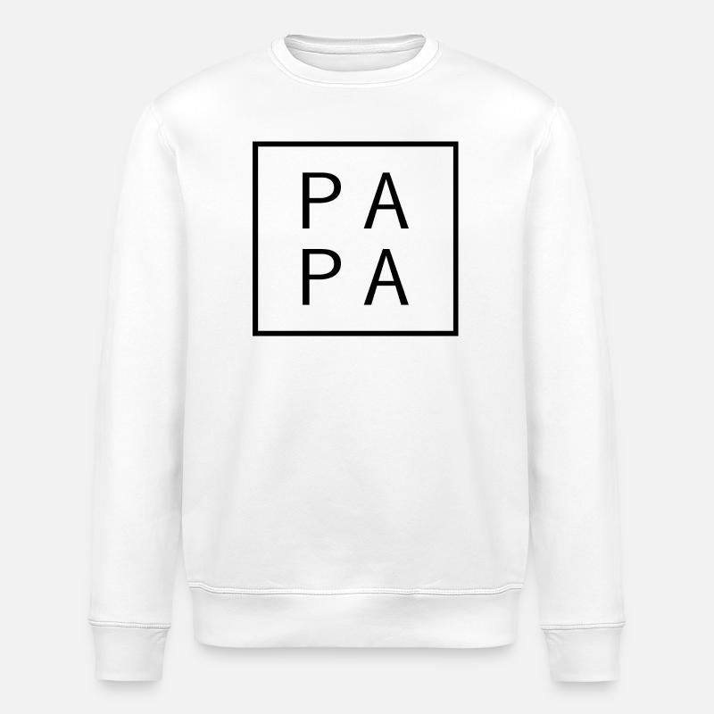 Dad since 2026 Modern Dad Design - Stanley/Stella ROLLER Unisex Organic Sweatshirt - white