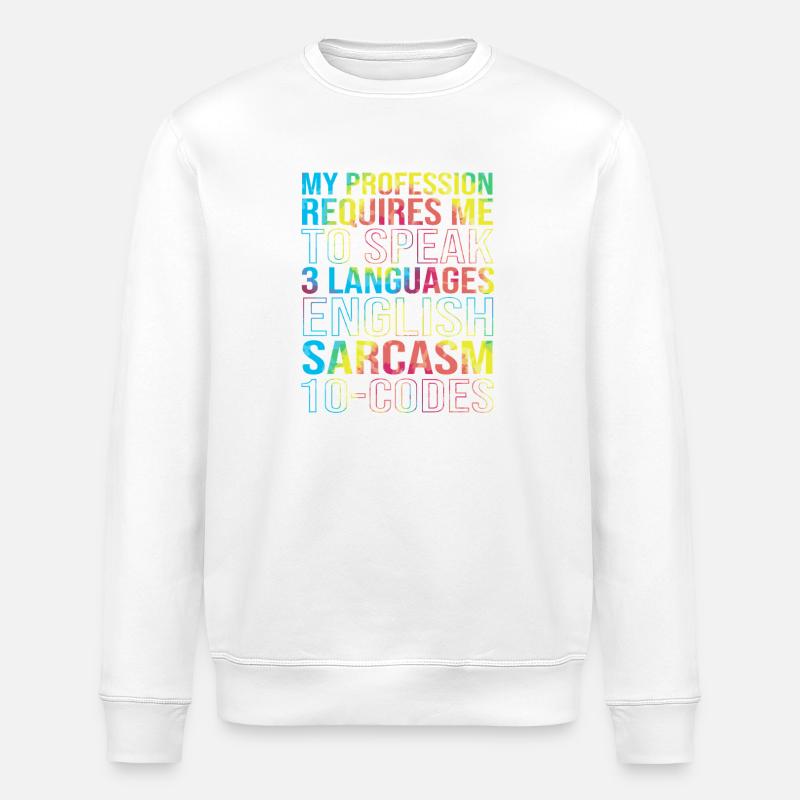 Codeur médical - Sweat bio ROLLER Stanley/Stella Unisexe - blanc