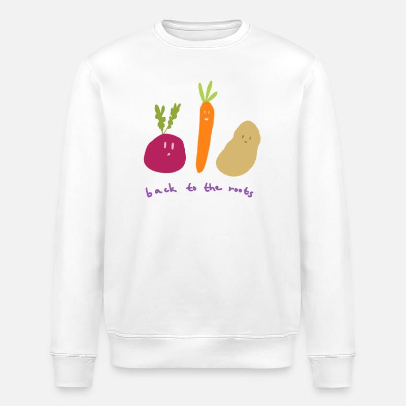 Retour aux racines - Sweat bio ROLLER Stanley/Stella Unisexe - blanc