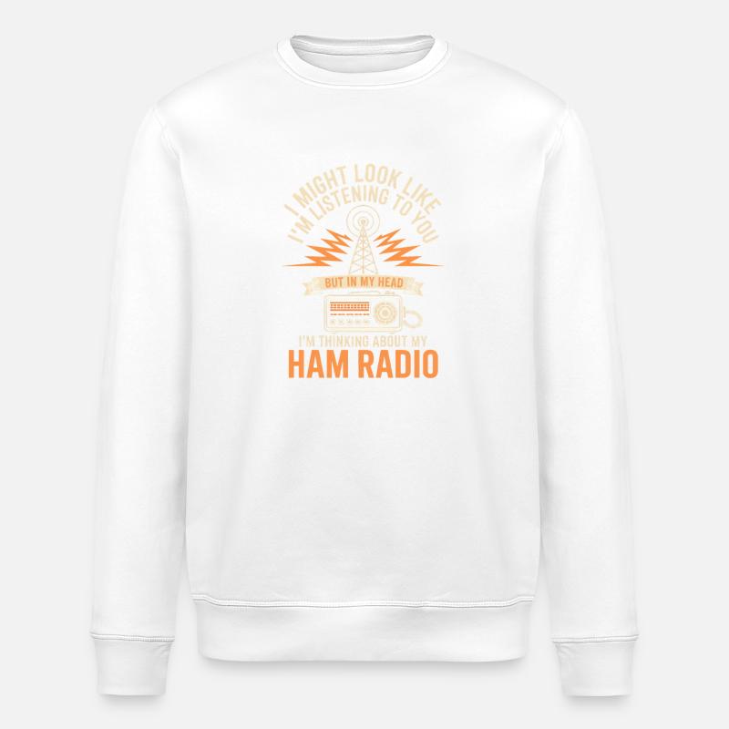 Amateurfunk-Headspace-Humor - Stanley/Stella Unisex Bio-Sweatshirt ROLLER - Weiß