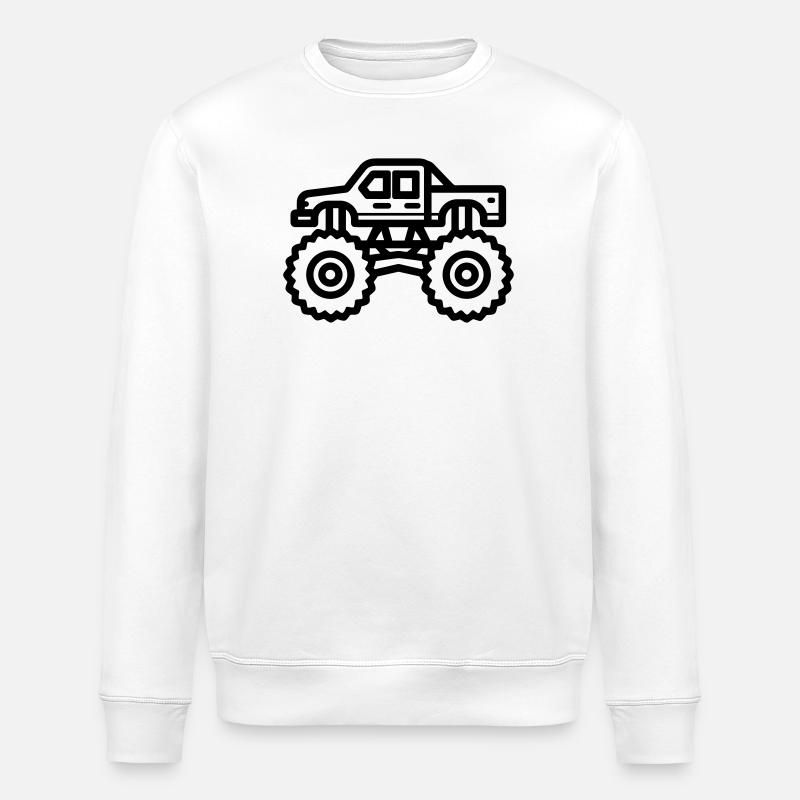 Monstertruck - Stanley/Stella Unisex Bio-Sweatshirt ROLLER - Weiß