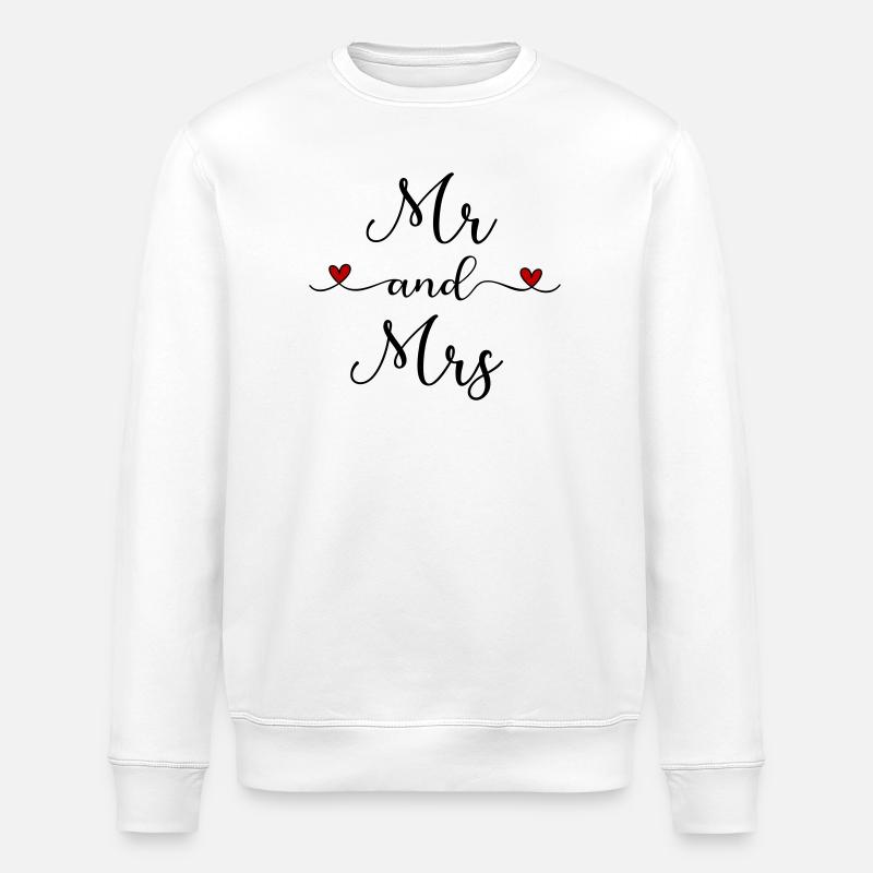 Mr and Mrs - Stanley/Stella Unisex Bio-Sweatshirt ROLLER - Weiß