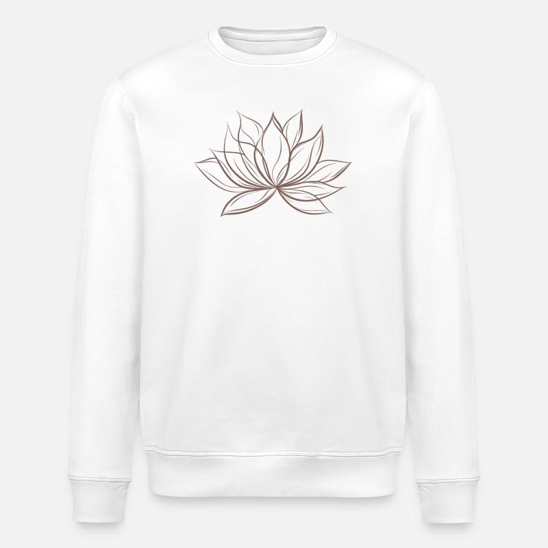 Lotusblüte - Stanley/Stella Unisex Bio-Sweatshirt ROLLER - Weiß