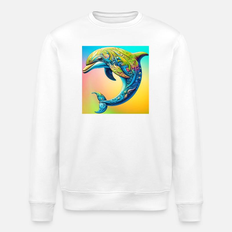 Delfin - Stanley/Stella Unisex Bio-Sweatshirt ROLLER - Weiß