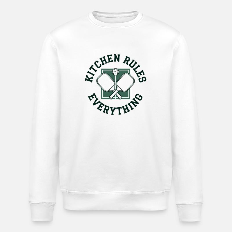 Kitchen regiert | Pickleball Insider Humor - Stanley/Stella Unisex Bio-Sweatshirt ROLLER - Weiß