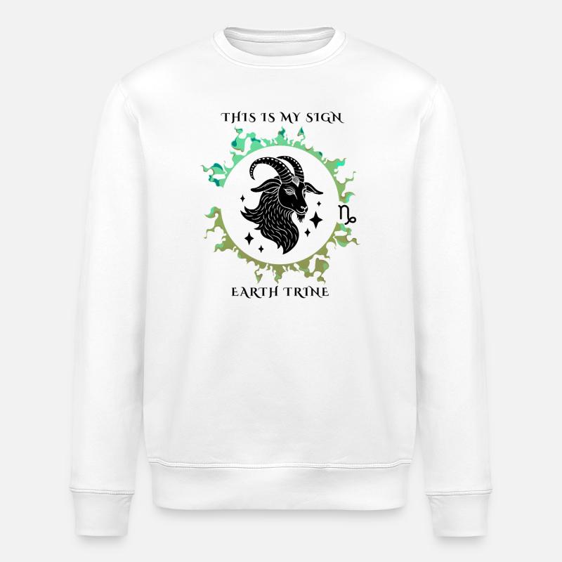 Mon signe Capricorne - Sweat bio ROLLER Stanley/Stella Unisexe - blanc