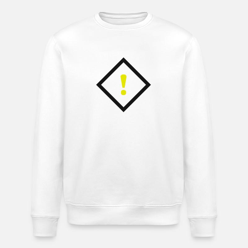 Warnschild - Stanley/Stella Unisex Bio-Sweatshirt ROLLER - Weiß