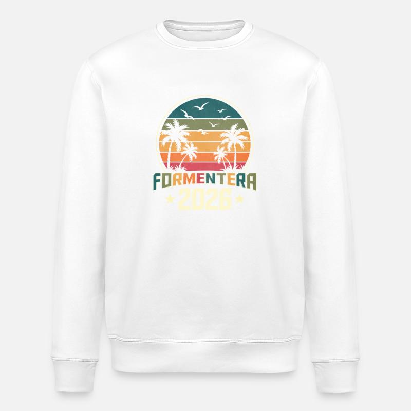 Formentera 2026 - Stanley/Stella Unisex Bio-Sweatshirt ROLLER - Weiß