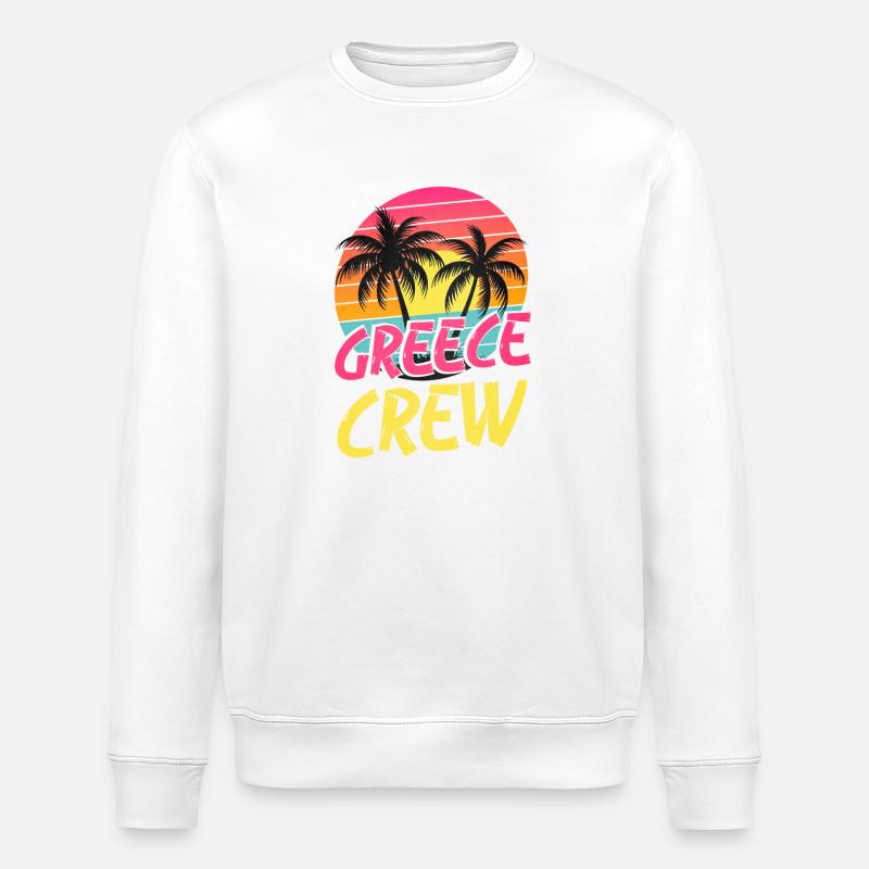 Greece Crew - Stanley/Stella Unisex Bio-Sweatshirt ROLLER - Weiß