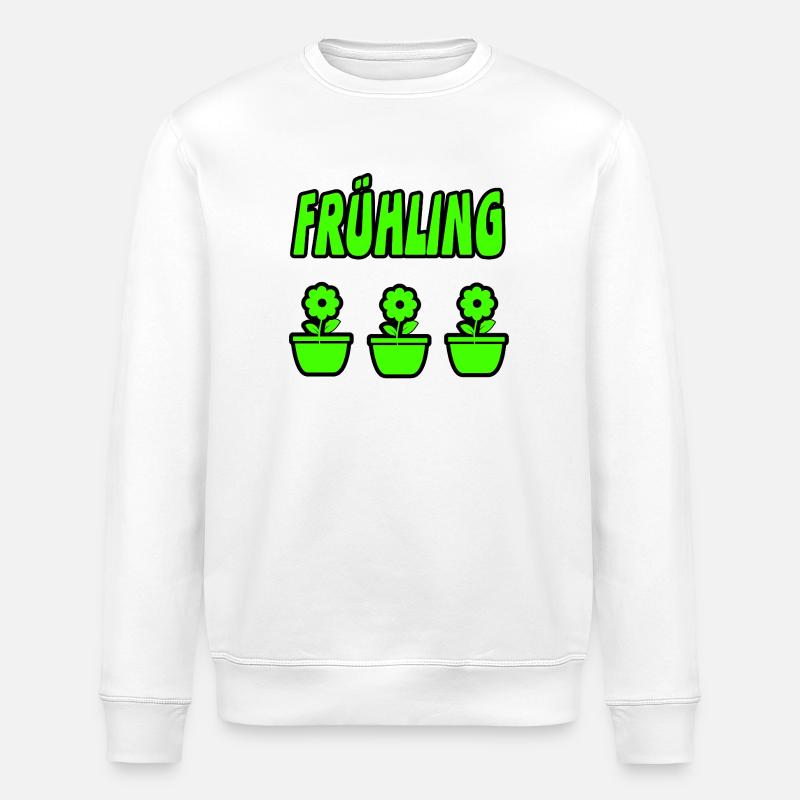 Frühling - Stanley/Stella Unisex Bio-Sweatshirt ROLLER - Weiß