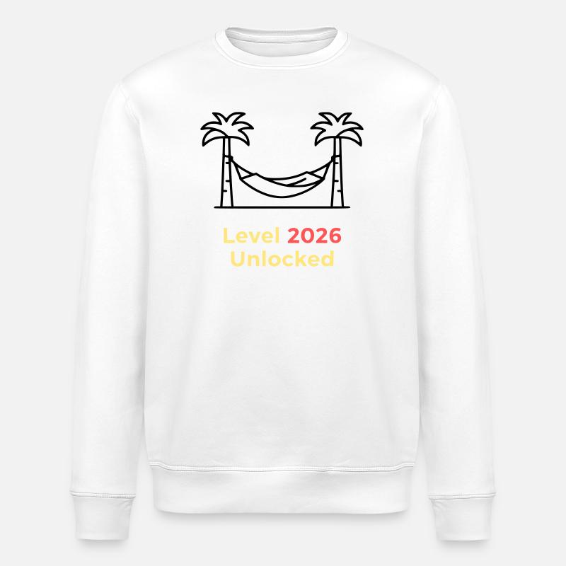 Level 2026 Unlocked Abschluss - Stanley/Stella Unisex Bio-Sweatshirt ROLLER - Weiß