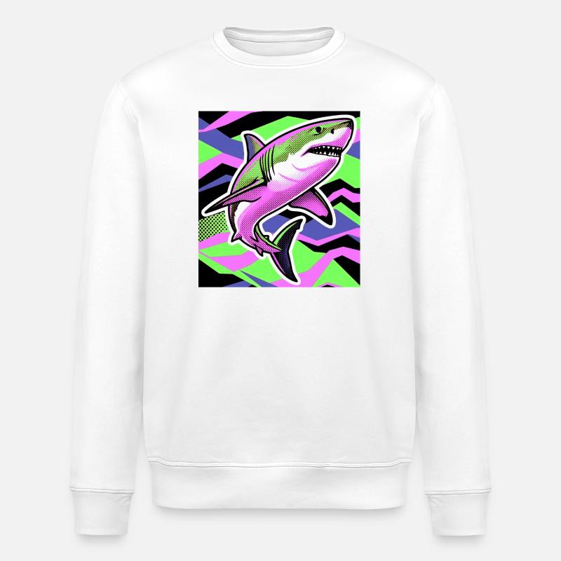 Requin - Sweat bio ROLLER Stanley/Stella Unisexe - blanc