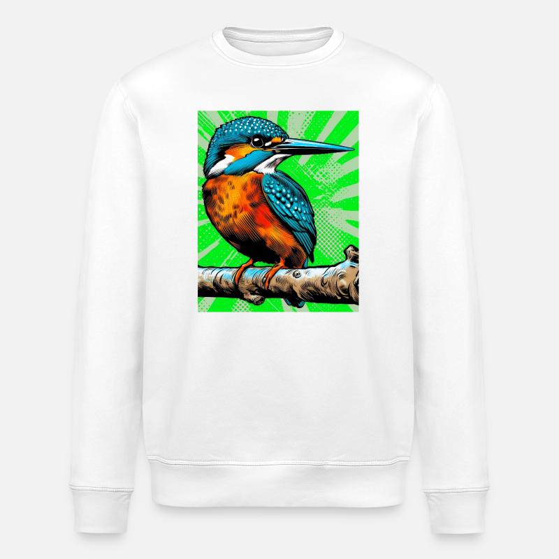 Eisvogel - Stanley/Stella Unisex Bio-Sweatshirt ROLLER - Weiß