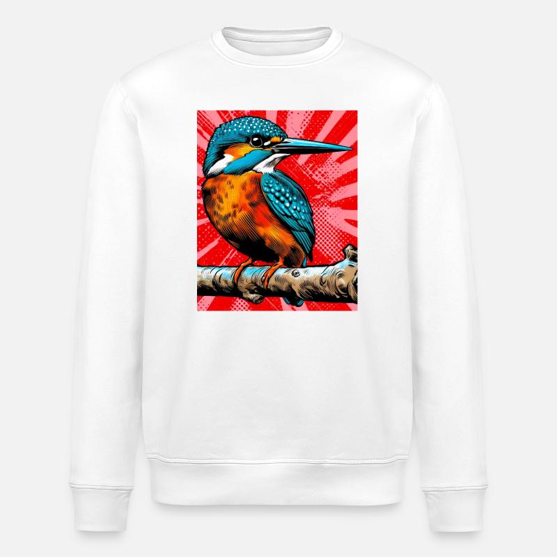Eisvogel - Stanley/Stella Unisex Bio-Sweatshirt ROLLER - Weiß