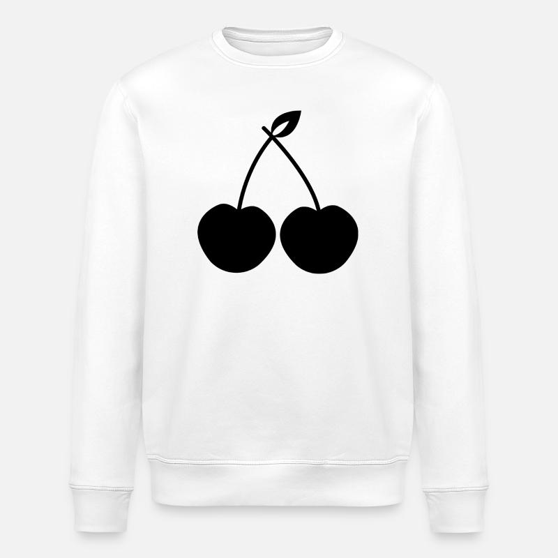 Kirschen - Stanley/Stella Unisex Bio-Sweatshirt ROLLER - Weiß