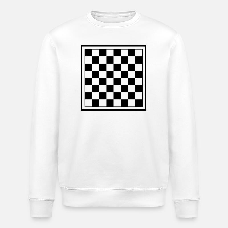 Chess Board - Stanley/Stella ROLLER Unisex Organic Sweatshirt - white