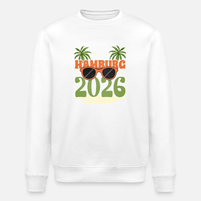 Hambourg 2026 - Sweat bio ROLLER Stanley/Stella Unisexe - blanc