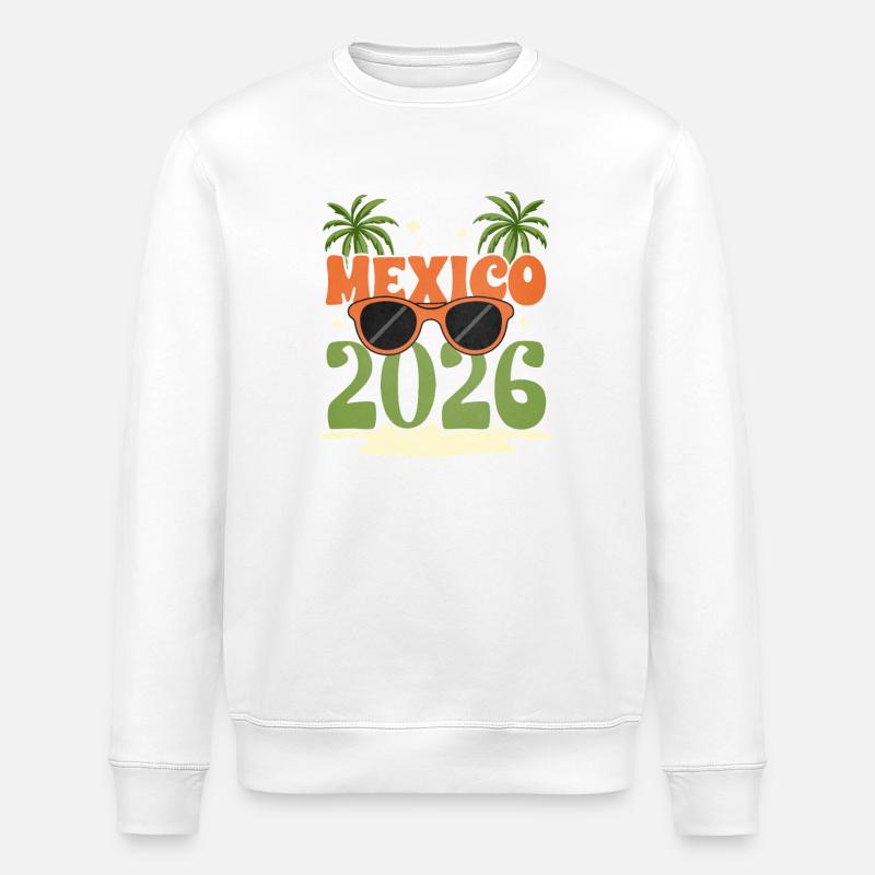 Mexiko 2026 - Stanley/Stella Unisex Bio-Sweatshirt ROLLER - Weiß