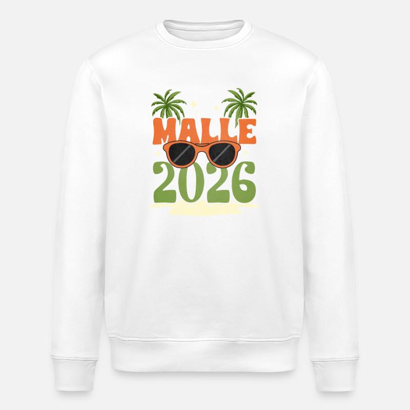 Malle 2026 - Stanley/Stella Unisex Bio-Sweatshirt ROLLER - Weiß