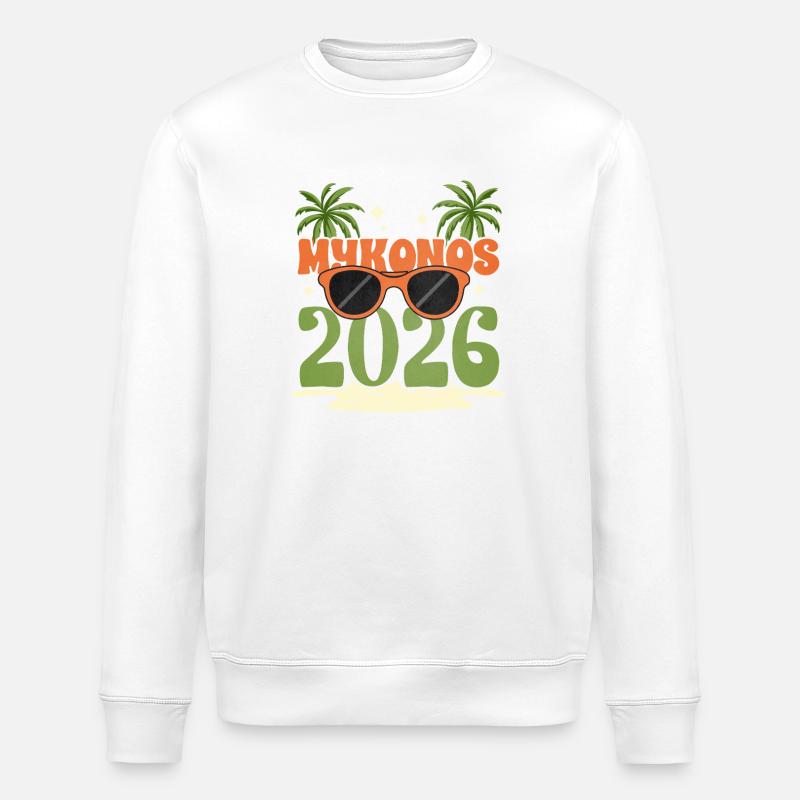 Mykonos 2026 - Stanley/Stella Unisex Bio-Sweatshirt ROLLER - Weiß