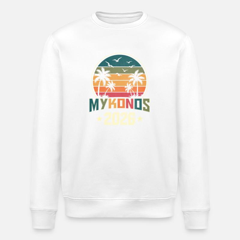 Mykonos 2026 - Stanley/Stella Unisex Bio-Sweatshirt ROLLER - Weiß