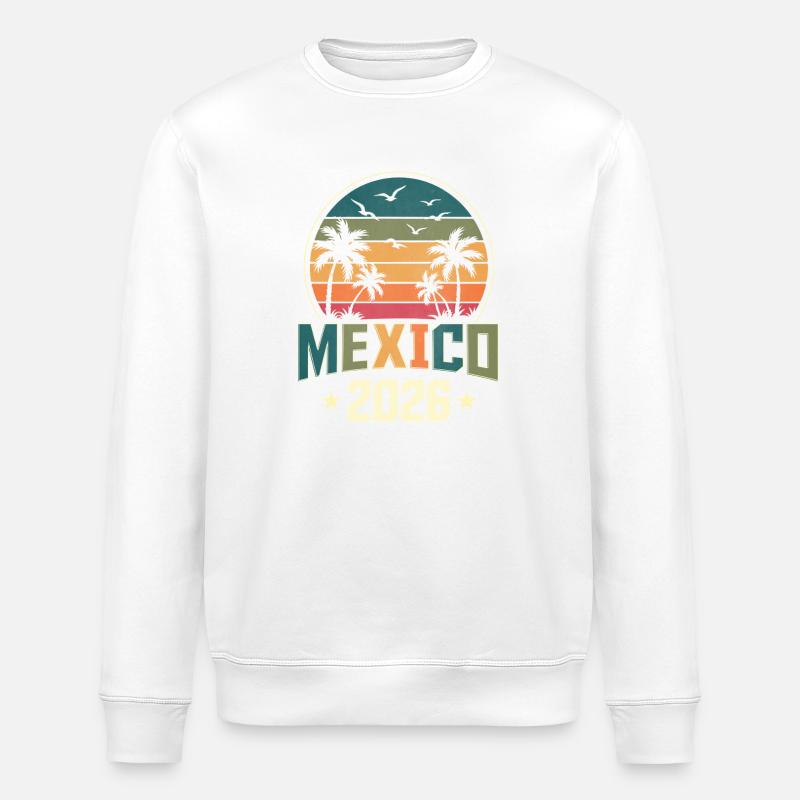 Mexiko 2026 - Stanley/Stella Unisex Bio-Sweatshirt ROLLER - Weiß