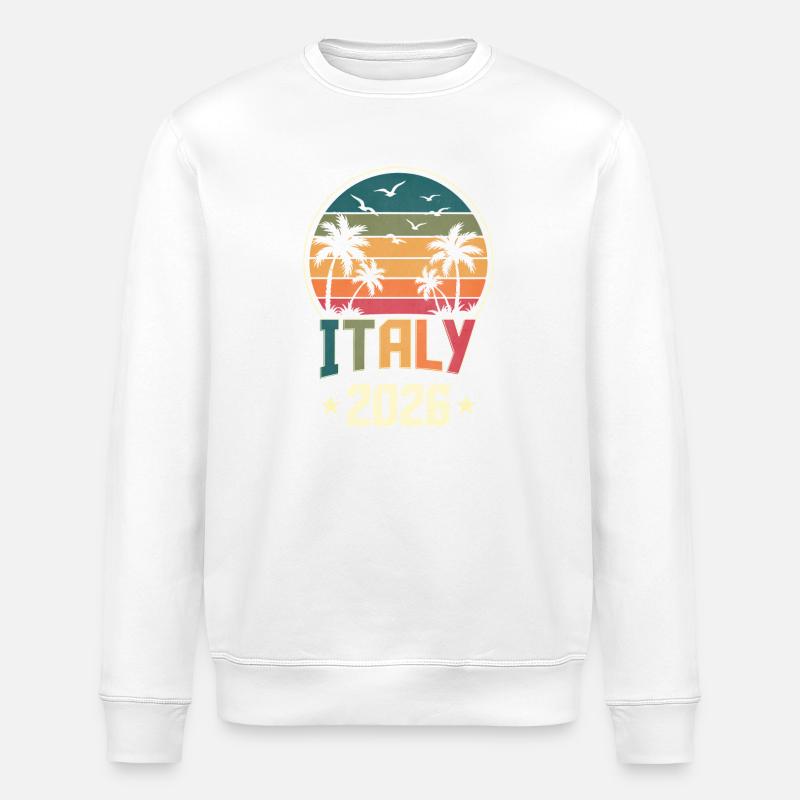 Italien 2026 - Stanley/Stella Unisex Bio-Sweatshirt ROLLER - Weiß