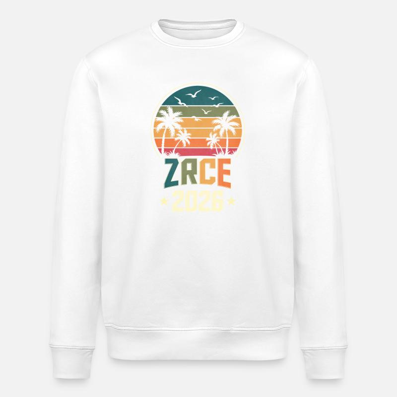 Zrce Party 2026 - Stanley/Stella Unisex Bio-Sweatshirt ROLLER - Weiß
