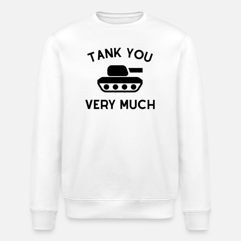 Tank You Very Much Panzerkampfwagen - Sweat bio ROLLER Stanley/Stella Unisexe - blanc