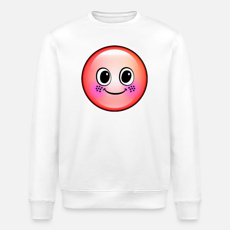 Niedliche Rote Blase - Stanley/Stella Unisex Bio-Sweatshirt ROLLER - Weiß