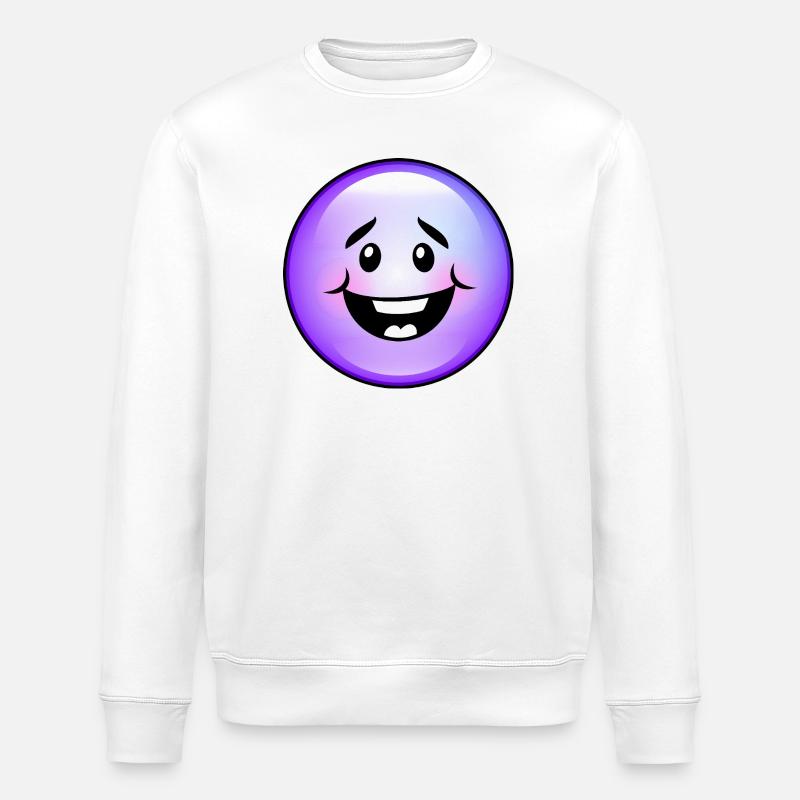 Bulle violette mignonne - Sweat bio ROLLER Stanley/Stella Unisexe - blanc