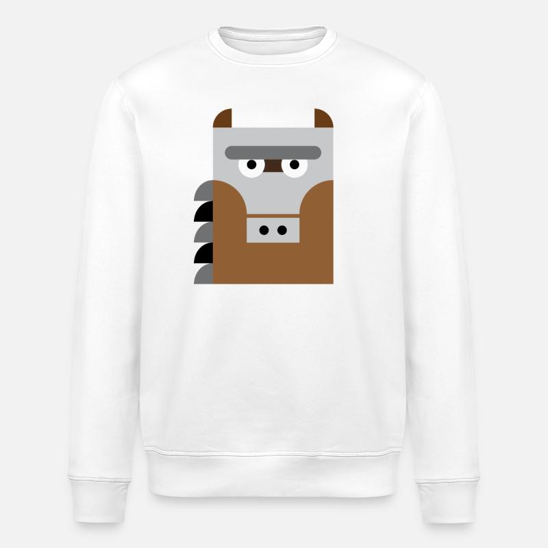 Pferd - Stanley/Stella Unisex Bio-Sweatshirt ROLLER - Weiß