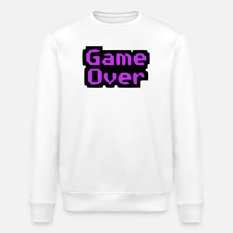  Game Over Pixel Retro - Stanley/Stella Unisex Bio-Sweatshirt ROLLER - Weiß