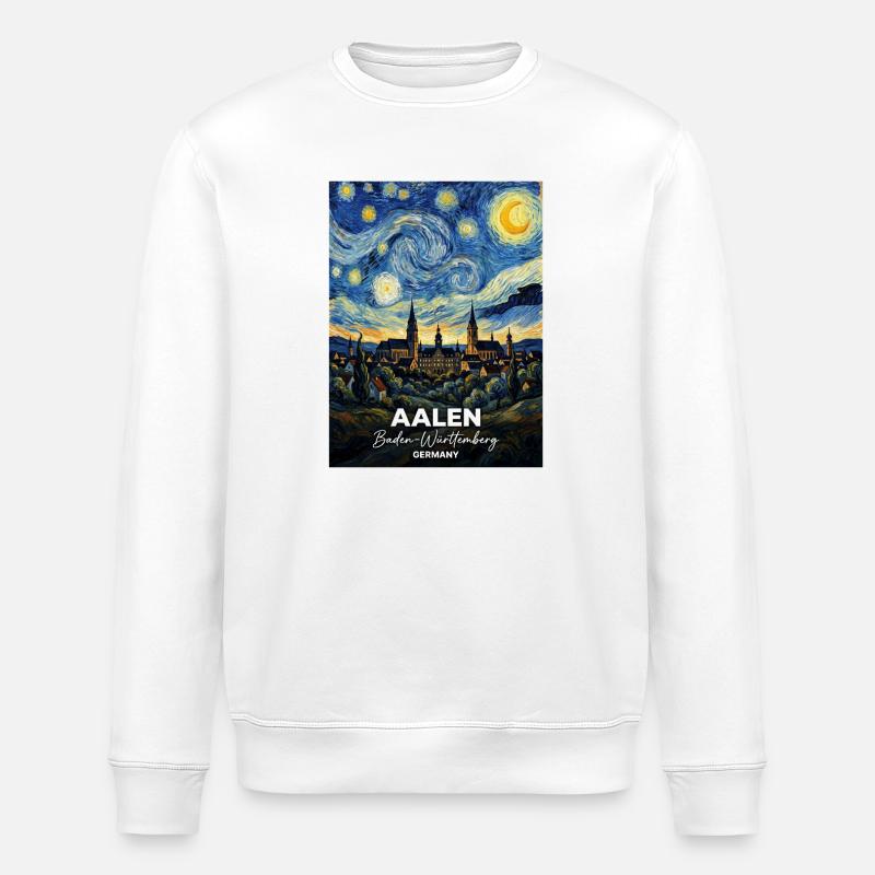 Aalen Sternennacht - Stanley/Stella Unisex Bio-Sweatshirt ROLLER - Weiß