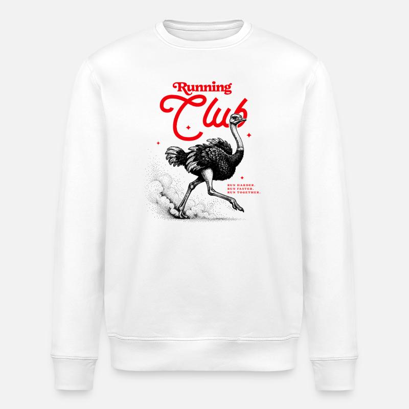 Club de course - Sweat bio ROLLER Stanley/Stella Unisexe - blanc