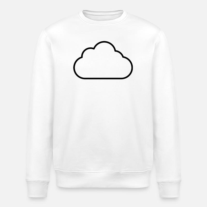 Wolkenumriss - Stanley/Stella Unisex Bio-Sweatshirt ROLLER - Weiß
