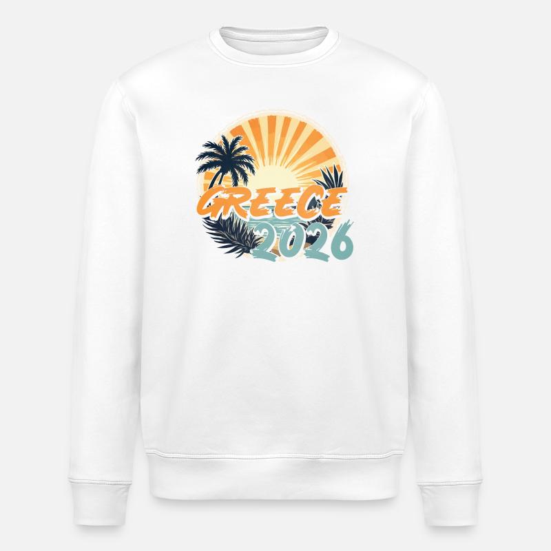 Greece 2026 - Stanley/Stella Unisex Bio-Sweatshirt ROLLER - Weiß