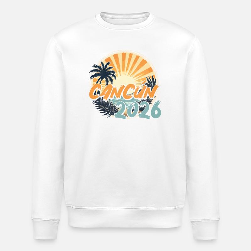 Cancún 2026 - Sweat bio ROLLER Stanley/Stella Unisexe - blanc