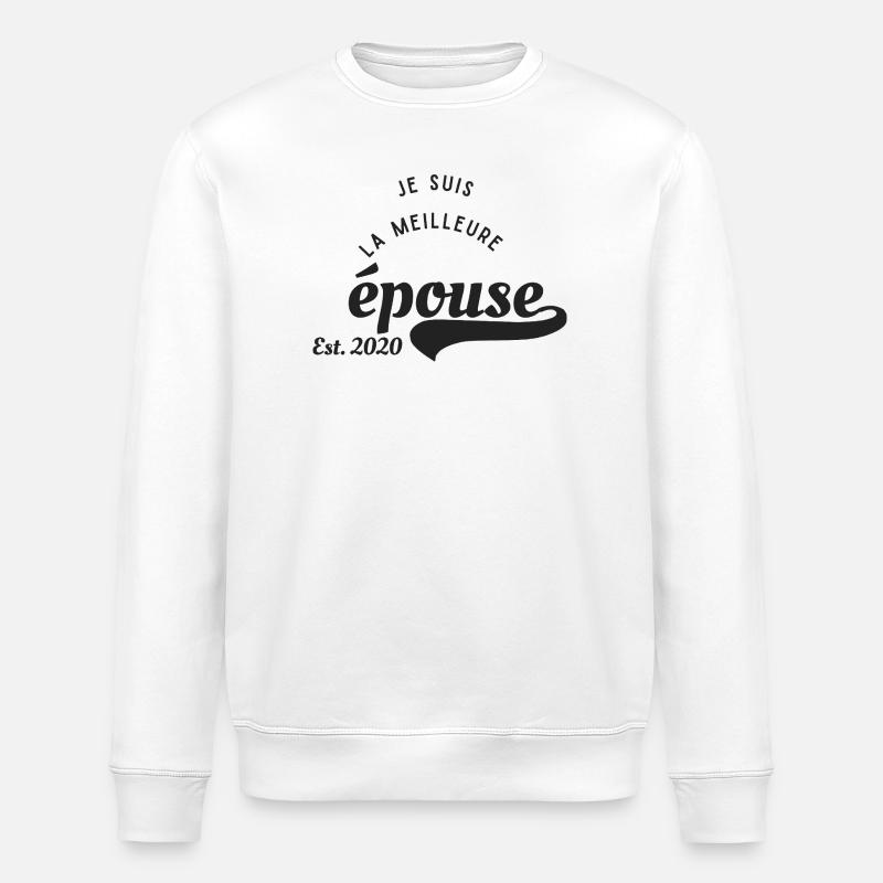 Meilleure Épouse Arc 2020 - Sweat bio ROLLER Stanley/Stella Unisexe - blanc