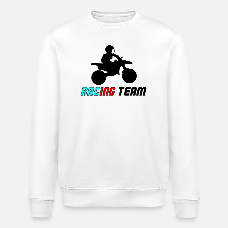 Racing Neon Typo Sprint - Stanley/Stella Unisex Bio-Sweatshirt ROLLER - Weiß