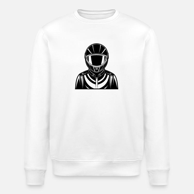 Rennfahrer - Stanley/Stella Unisex Bio-Sweatshirt ROLLER - Weiß