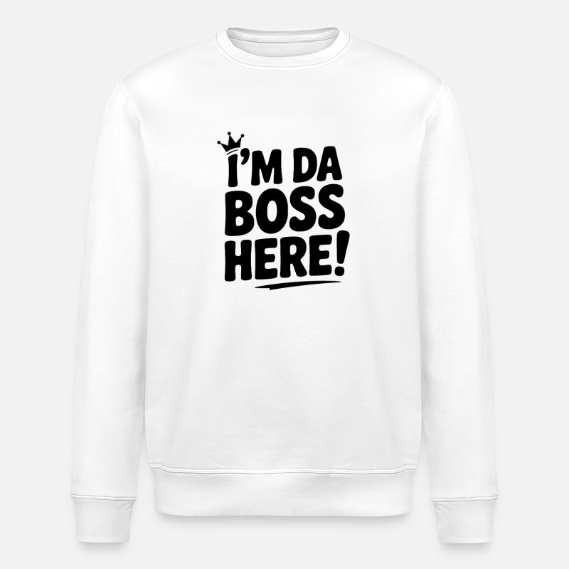 Je suis là ! - Sweat bio ROLLER Stanley/Stella Unisexe - blanc
