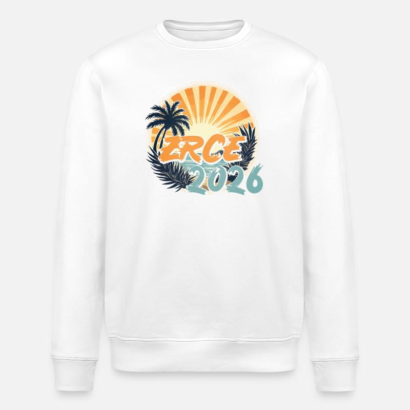 Zrce 2026 - Stanley/Stella Unisex Bio-Sweatshirt ROLLER - Weiß