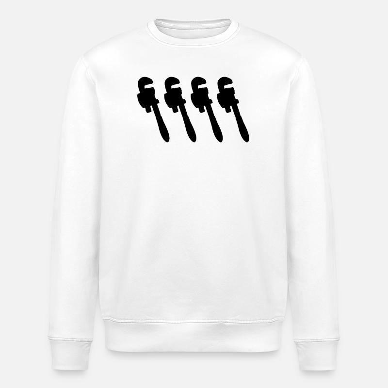 Wasserpumpenzange - Stanley/Stella Unisex Bio-Sweatshirt ROLLER - Weiß