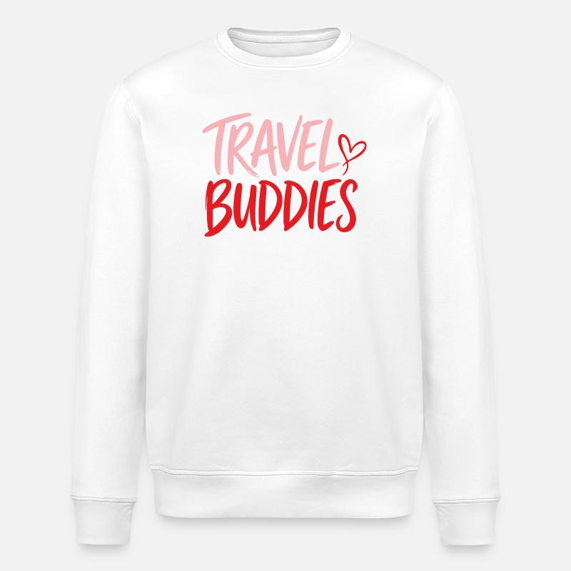Travel Buddies - Stanley/Stella Unisex Bio-Sweatshirt ROLLER - Weiß