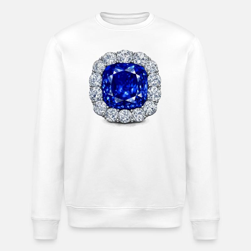 Le saphir du prince Albert - Sweat bio ROLLER Stanley/Stella Unisexe - blanc