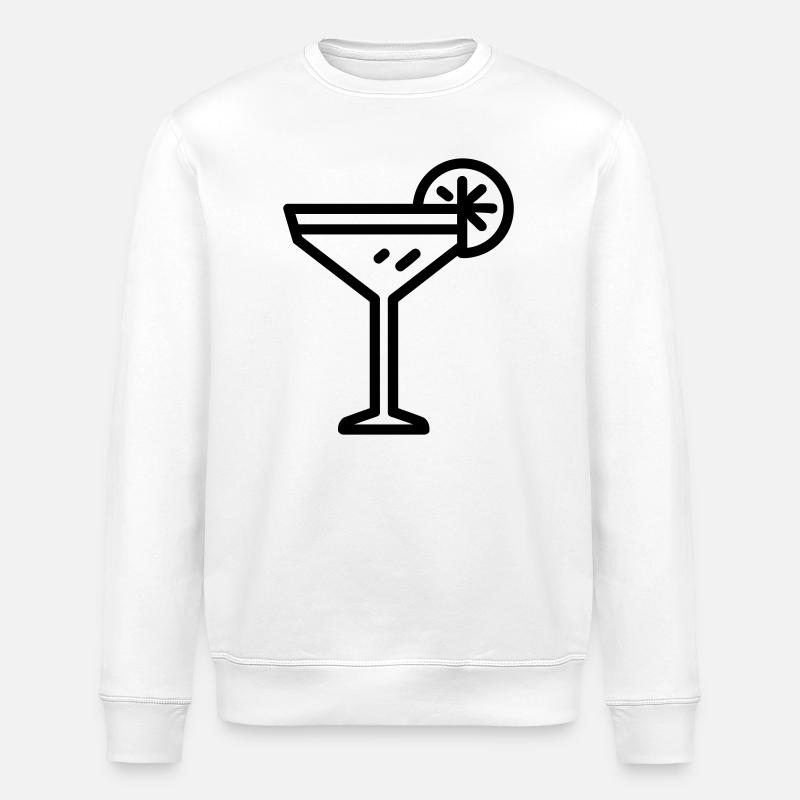 cocktail - Stanley/Stella ROLLER Unisex Organic Sweatshirt - white