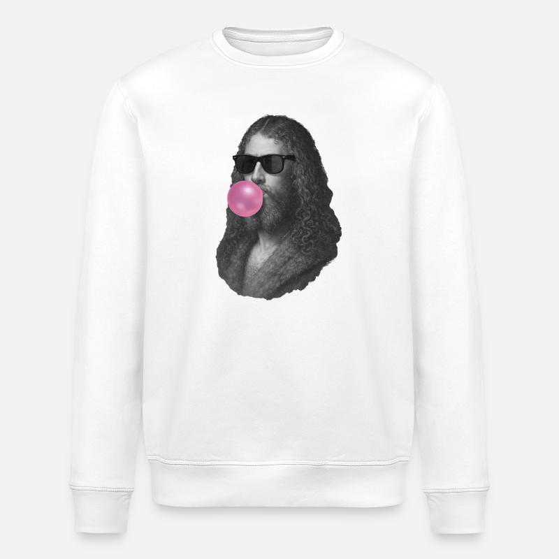 Albrecht Dürer Chewing Gum - Stanley/Stella ROLLER Unisex Organic Sweatshirt - white